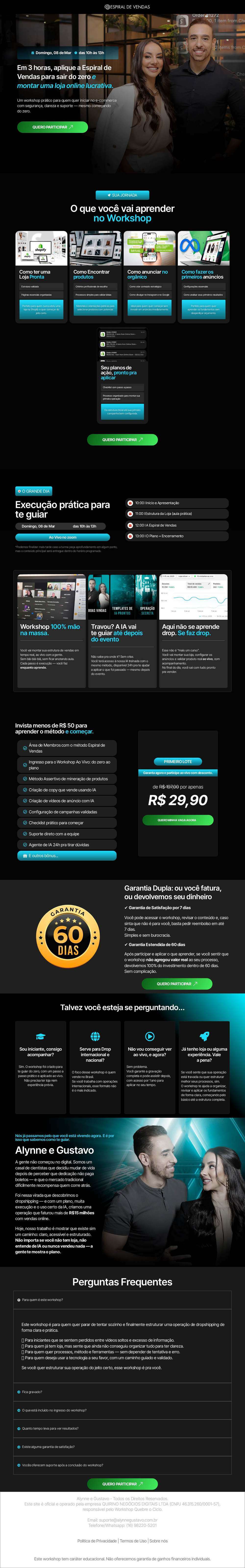 Página completa desktop