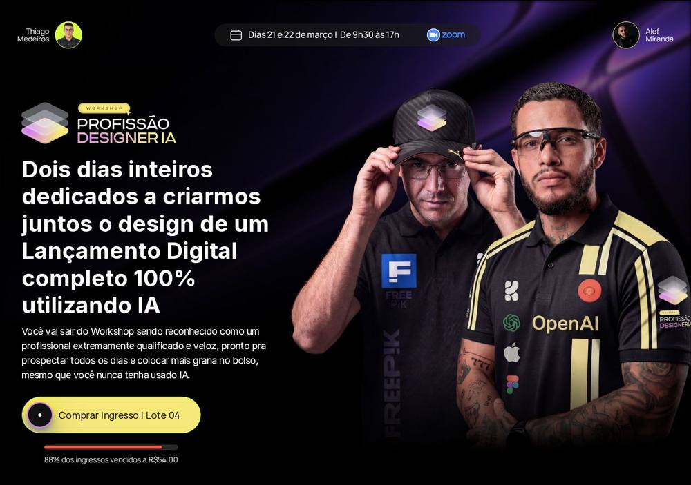 Primeira dobra Thiago Designer PDI
